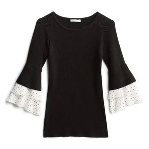 Whitehouse Black Market Women’s Bell Sleeve Shirt